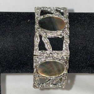 Cute Chunky Bracelets with Opal Gems